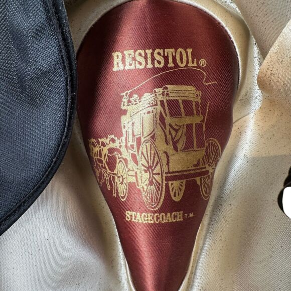 Resistol Stagecoach Cowboy Hat Men’s 7 Brown Wide Brim Western Suede Leather - Picture 8 of 14